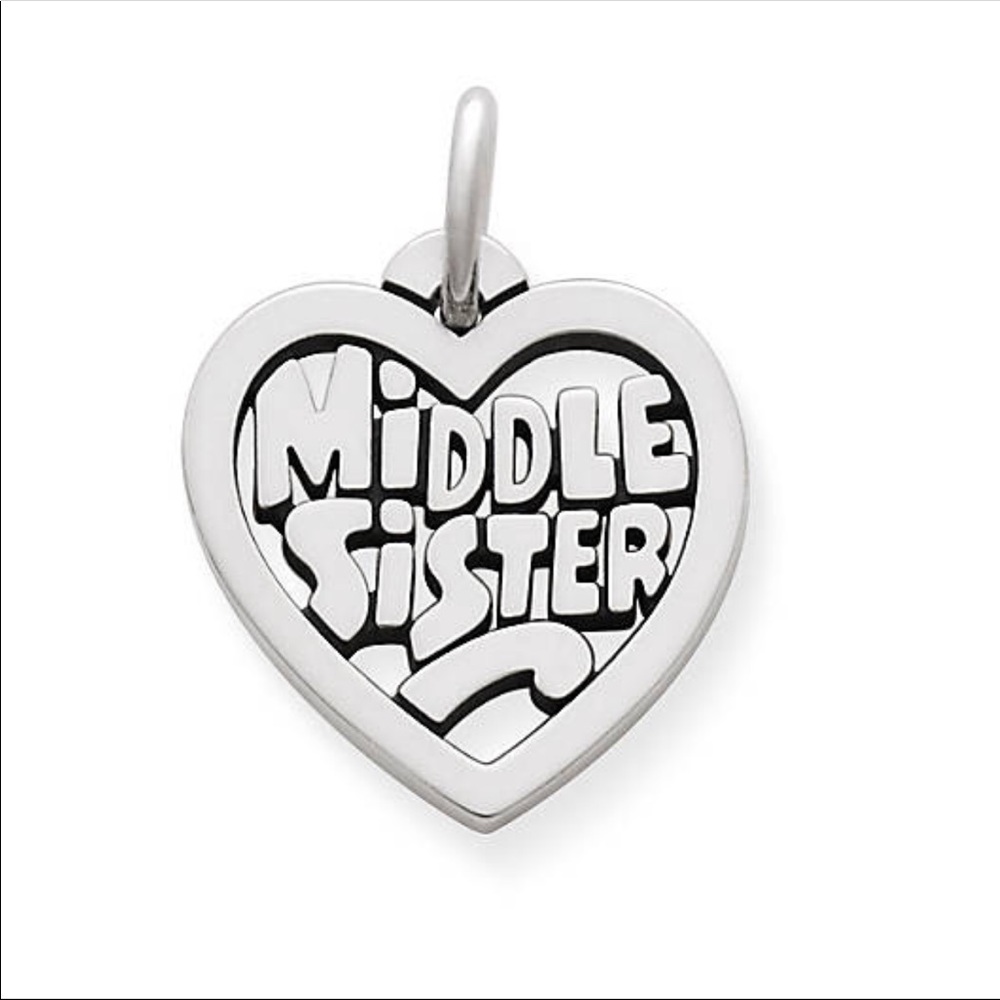 Meddle Sister Heart Charm, James Avery